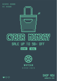 8 Bit Shopping Flyer Image Preview