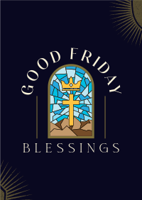 Good Friday Blessings Flyer Design