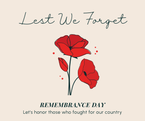 Lest We Forget Facebook post Image Preview