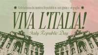 Vintage Italian Republic Day Video Image Preview