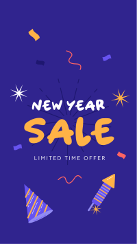 New Year Sale Facebook Story Design