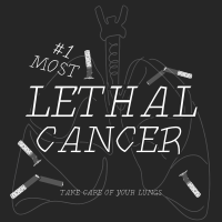 Lethal Lung Cancer Instagram Post Design