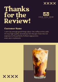 Elegant Cafe Review Flyer Preview