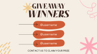 Congratulations Giveaway Winners Facebook event cover Image Preview
