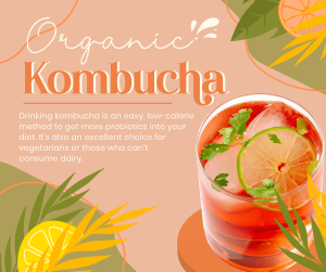 Probiotic Kombucha Facebook post Image Preview