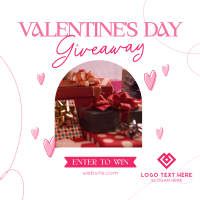 Valentine's Day Giveaway Instagram Post Design