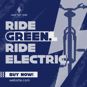 Green Ride E-bike Instagram post Image Preview