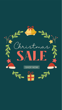 Christmas Wreath Sale Facebook Story Design