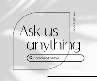 Simply Ask Us Facebook Post Design