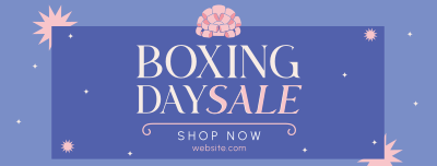 Boxing Day Sparkles Facebook cover Image Preview