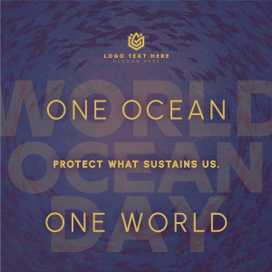 Clean World Ocean Day Awareness Instagram post Image Preview