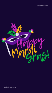 Colors of Mardi Gras Instagram story Image Preview