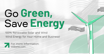 Solar & Wind Energy  Facebook ad Image Preview