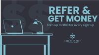 Refer And Get Money Facebook Event Cover Design