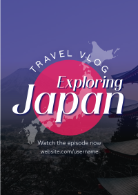 Japan Vlog Flyer Design