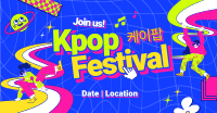 Trendy K-pop Festival Facebook ad Image Preview