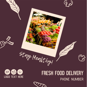 Fresh Food Delivery Instagram post