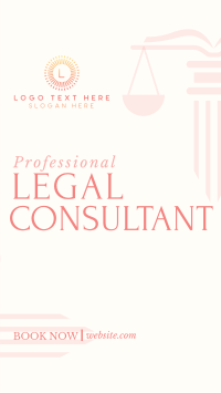 Professional Legal Consultant Facebook Story Design
