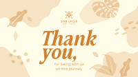 Organic Thank You Facebook Event Cover Image Preview