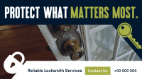 Corporate Locksmith Services Facebook Event Cover Design