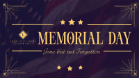 Elegant Memorial Day Facebook event cover Image Preview