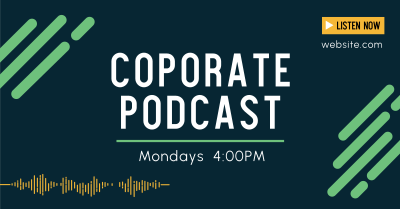 Corporate Podcast Facebook ad Image Preview