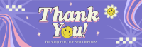 Quirky Thank You Twitter Header Image Preview