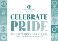 Pride Month Diversity Postcard Design