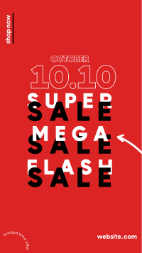 10.10 Flash Sale Facebook story Image Preview