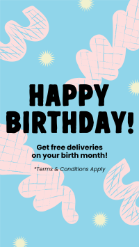 Birthday Delivery Deals TikTok video Image Preview