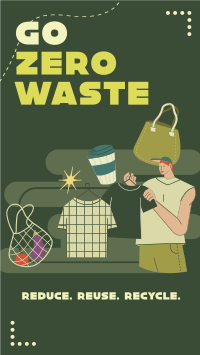 Practice Zero Waste Facebook story Image Preview