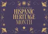 Traditional Hispanic Heritage Month Postcard Image Preview