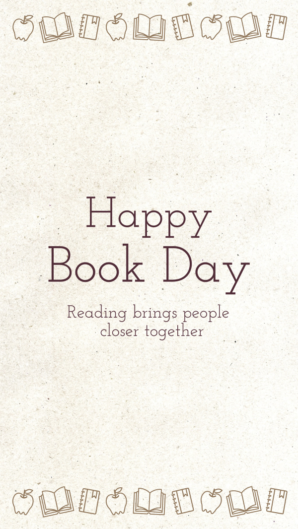 Book Day Message Instagram Story Design Image Preview