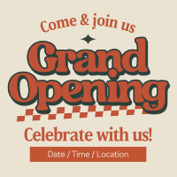 Vintage Grand Opening Instagram Post Preview