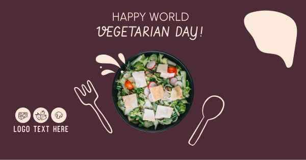 Celebrate World Vegetarian Day Facebook Ad Design Image Preview