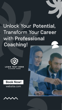 Professional Career Coaching TikTok Video Design