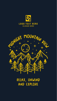 Midnight Mountain Valley Facebook Story Design