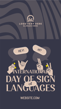 Sign Languages Day Celebration Instagram story Image Preview