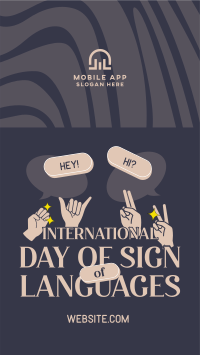 Sign Languages Day Celebration Instagram story Image Preview