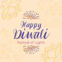 Lotus Diwali Greeting Instagram post Image Preview