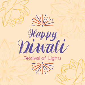 Lotus Diwali Greeting Instagram post Image Preview