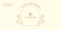 Simple Save the Date Twitter Post Design