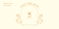 Simple Save the Date Twitter Post Image Preview