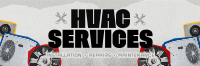 Retro HVAC Service Twitter header (cover) Image Preview
