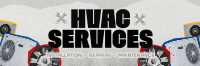 Retro HVAC Service Twitter Header Image Preview