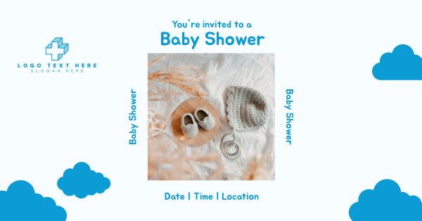 Baby Shower Invitation Facebook Ad Design Image Preview
