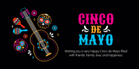 Bright and Colorful Cinco De Mayo Twitter post Image Preview