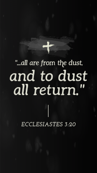 Ash Wednesday Verse Facebook story Image Preview