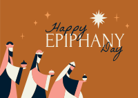 Epiphany Day Postcard Design