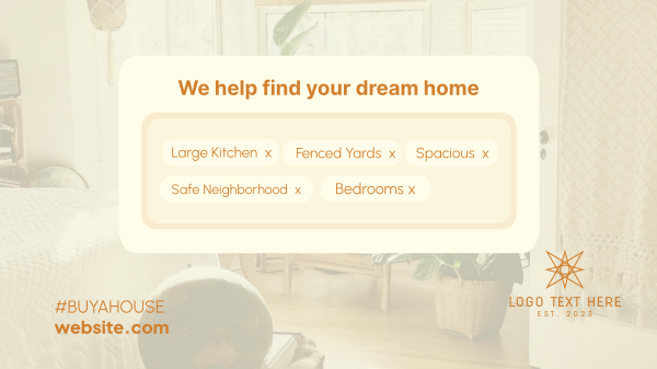 What's Your Dream Home Facebook Event Cover Design Image Preview